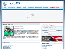 Tablet Screenshot of local1655.org